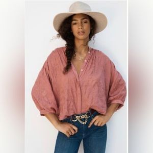 Anthropologie Pilcro Tavi Embroidered Button Down